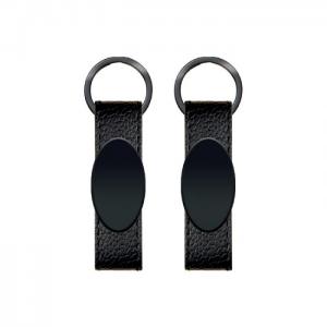 Çift Taraflı Metal Suni̇ Deri̇ Anahtarlık