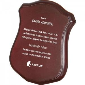 Ahşap Plaket ( 12 x 19 cm )