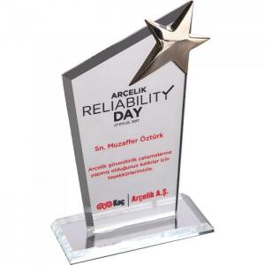 Kristal Plaket ( 12 x 21 cm )