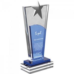 Kristal Plaket ( 12 x 27 cm )