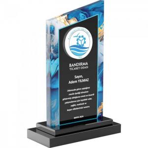 Kristal Plaket ( 15 x 25 cm )